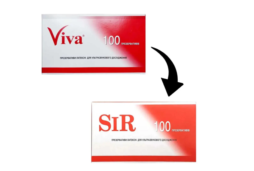 Презервативи для УЗД SIR (100 ШТ.) (Viva) 000284 фото