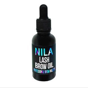 Nila Brow Oil Олія для росту брів і вій, скло+піпетка, 30мл 005238 фото