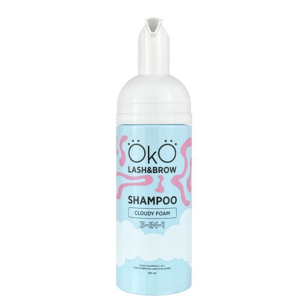 Шампунь-піна 3в1 OKO Shampoo Cloudy Foam, 150 мл для брів і вій 005386 фото