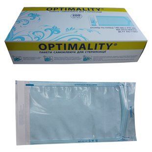 Пакети для стерилізацї (самоклеючі) Optimality 70*230 мм 003287 фото