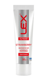Гель-змазка Lex Strawberry аромат полуниці 30 мл 002408 фото