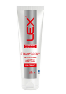Гель-змазка Lex Strawberry аромат полуниці 100 мл 002409 фото