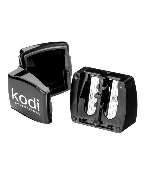Kodi Точилка для косметичних олівців (чорна глянцева, з двома лезами) 004160 фото