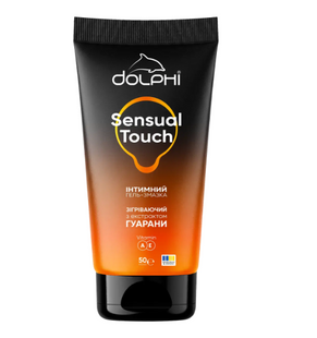 Гель-змазка Dolphi Sensual Touch розігріваючий з екстрактом гуарани 50мл 002416 фото
