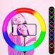 Кільцева кольорова лампа MJ-26 RGB на 15 Вт зі штативом і тримачем 004993 фото 4
