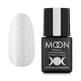 База каучукова Moon Full Aurora 2001. білий з дрібним шимером. 8 мл 003991 фото