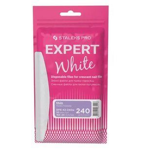 Набор сменных файлов для пилки полумесяц Staleks EXPERT 42 240 грит (50 шт) - DFE-42-240w 000603 фото