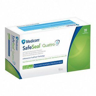 Пакети для стерилізації 191x330 мм, 200 шт Medicom SafeSeal Quattro 001051 фото